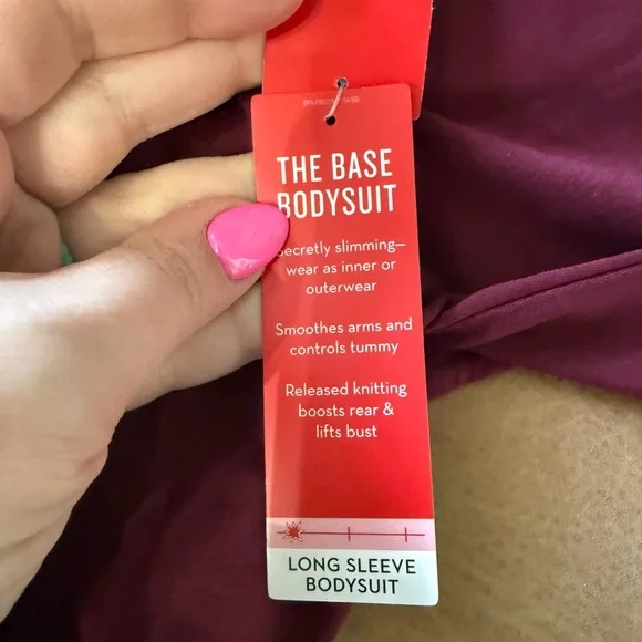 NWT The Base Body Suit Rich Garnet Women’s Size Large - Picture 8 of 8